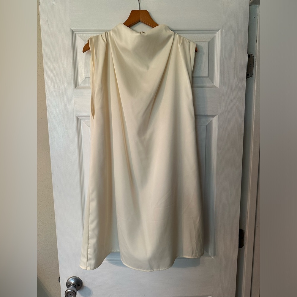 VICI Sofiya Satin High Neck Mini Dress